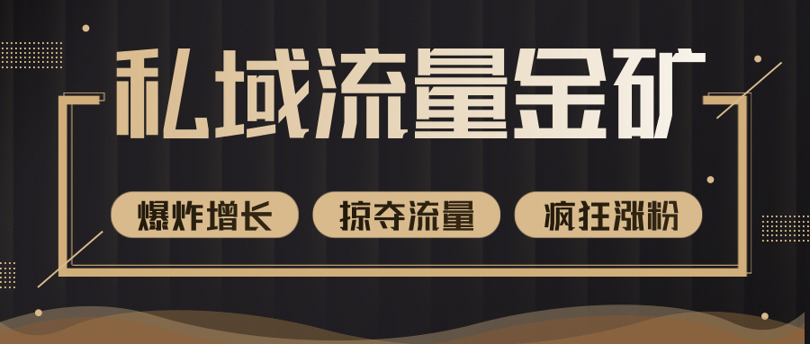 价值2200元私域流量的金矿，循环获取各大媒体精准流量，无限复制网红的精准流量！-甬战资源库