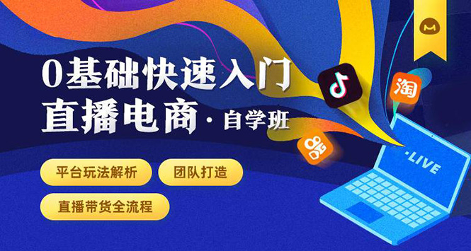 0基础快速入门直播电商课程：直播平台玩法解析-团队打造-带货全流程等环节-甬战资源库