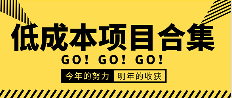 低成本零成本项目合集：赚钱快的慢的、暴利的，线上线下的，价值万元资料-甬战资源库