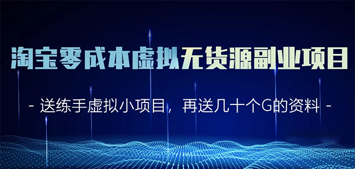 淘宝零成本虚拟无货源副业项目2.0 一个店铺可以产出5000左右的纯利润-甬战资源库