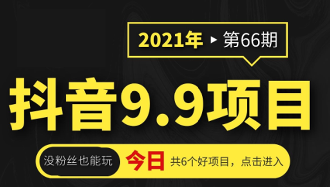 抖音9.9课程项目，没粉丝也能卖课，一天300+粉易变现-甬战资源库