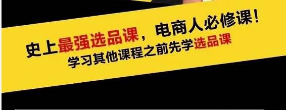 蓝海高利润选品课：你只要能选好一个品，就意味着一年轻松几百万的利润-甬战资源库
