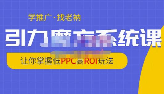 老衲·引力魔方系统课，让你掌握低PPC高ROI玩法，价值299元-甬战资源库