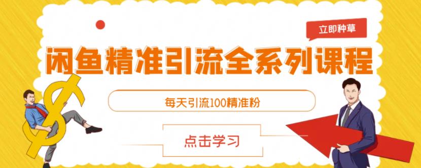 闲鱼精准引流全系列课程，每天引流100精准粉【视频课程】-甬战资源库