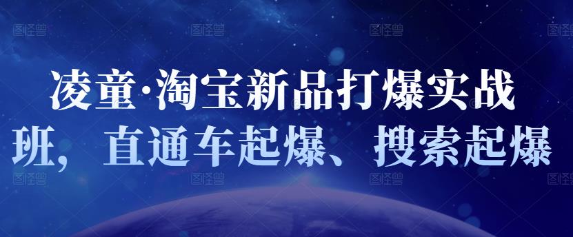 凌童·淘宝新品打爆实战班，直通车起爆、搜索起爆-甬战资源库