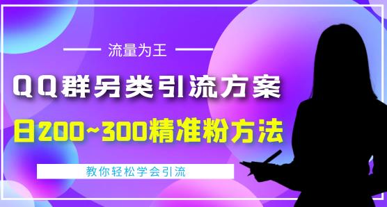 价值888的QQ群另类引流方案，半自动操作日200~300精准粉方法【视频教程】-甬战资源库