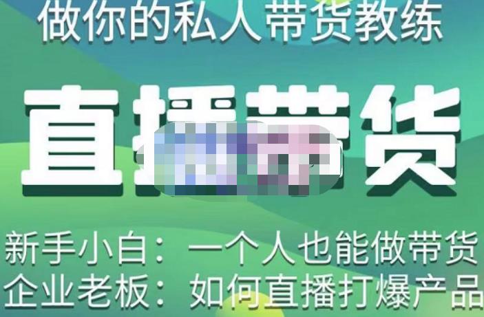 硬核传媒·直播带货（私人教练），实操实战教学，通俗易懂，学完后新手小白一个人也能做带货-甬战资源库