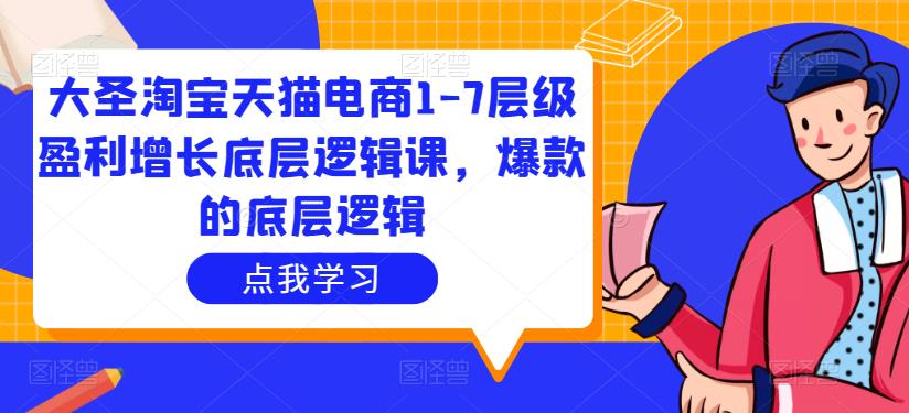 大圣淘宝天猫电商1-7层级盈利增长底层逻辑课，爆款的底层逻辑-甬战资源库