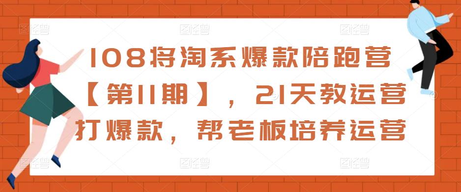108将淘系爆款陪跑营【第11期】，21天教运营打爆款，帮老板培养运营-甬战资源库