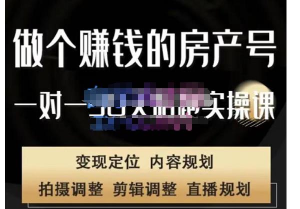 刘广标·同城房产号线上陪跑课，拍摄、剪辑、写文案、直播，做一个具有潜力价值的房产号-甬战资源库
