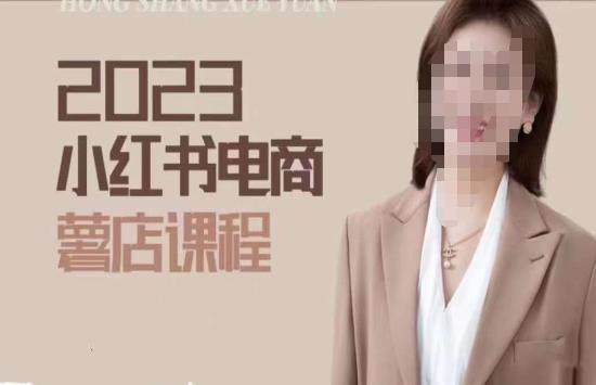 2023小红书电商课，新手小白从0~1玩转小红书薯店电商-甬战资源库