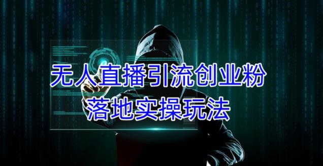 外面收费3980的无人直播引流创业粉落地实操玩法，单日引100+精准创业粉-甬战资源库