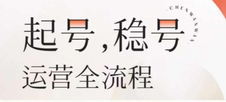 婉婉-起号稳号运营全流程，解决从小白到进阶所有运营知识，帮助解决账号所有运营难题-甬战资源库