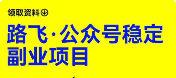 路飞·公众号稳定副业项目，你只要无脑去推广，粉丝和收入，自然就来了-甬战资源库