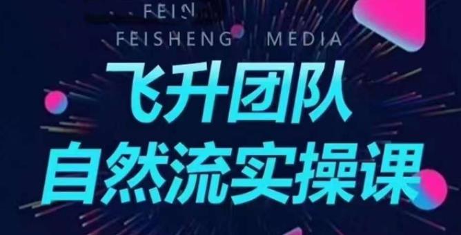飞升团队课程自然流实操课，抖音半无人起号主播间搭建教学-甬战资源库