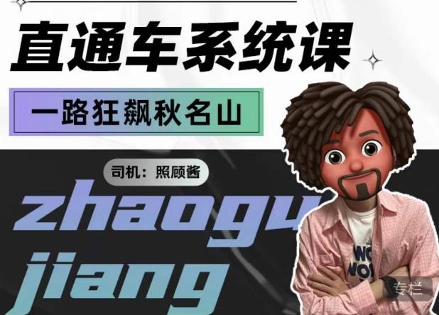 照顾酱·直通车系统课，从0到1搭建你的付费推广思维，讲基础，讲思路，讲方法，也讲实操-甬战资源库