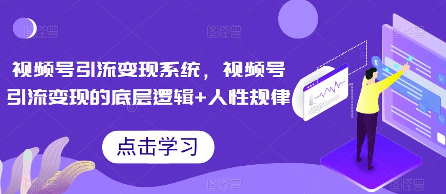 视频号引流变现系统，视频号引流变现的底层逻辑+人性规律-甬战资源库