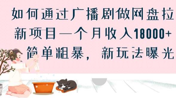 如何通过广播剧做网盘拉新项目一个月收入18000+，简单粗暴，新玩法曝光【揭秘】-甬战资源库
