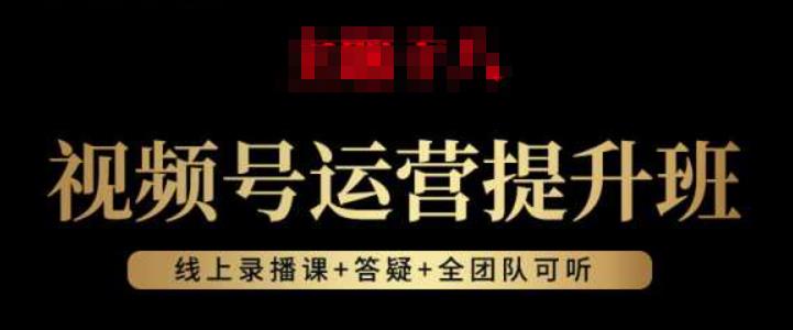 视频号运营提升班：视频号起号逻辑，视频号选品技巧及带货-甬战资源库