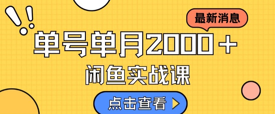 最新闲鱼日入500＋，虚拟资料变现喂饭级讲解-甬战资源库