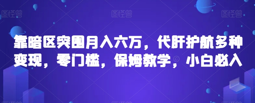 靠暗区突围月入六万，代肝护航多种变现，零门槛，保姆教学，小白必入【揭秘】-甬战资源库