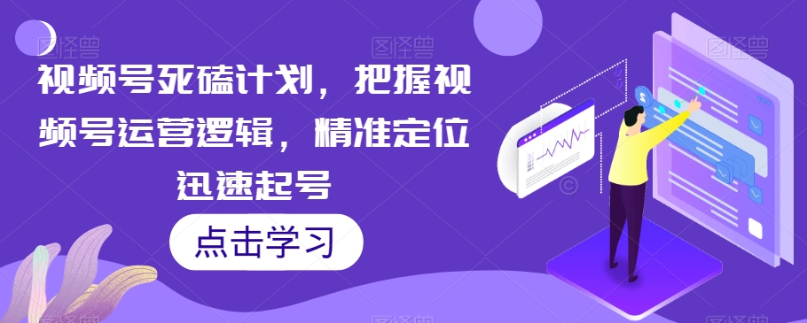 视频号死磕计划，把握视频号运营逻辑，精准定位迅速起号-甬战资源库