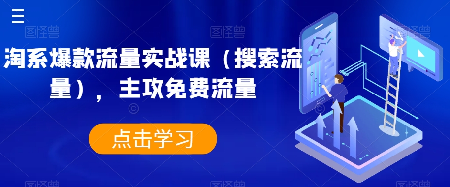 淘系爆款流量实战课（搜索流量），主攻免费流量-甬战资源库