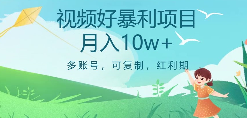 视频号暴利项目，多账号，可复制，红利期，月入10w+【揭秘】-甬战资源库