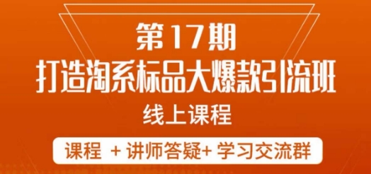 南掌柜-第17期打造淘系标品大爆款，5天线上课-甬战资源库