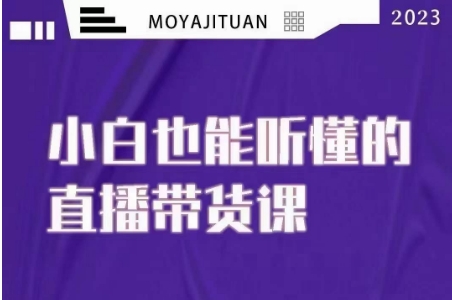 大威本威·能听懂的直播带货课，小白也能听懂，20节完整-甬战资源库