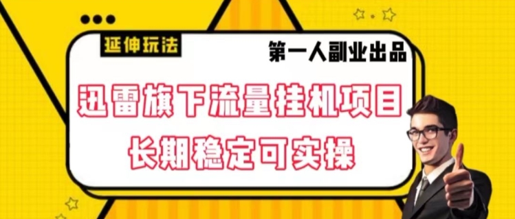 迅雷旗下流量挂机项目，长期稳定可实操【揭秘】-甬战资源库