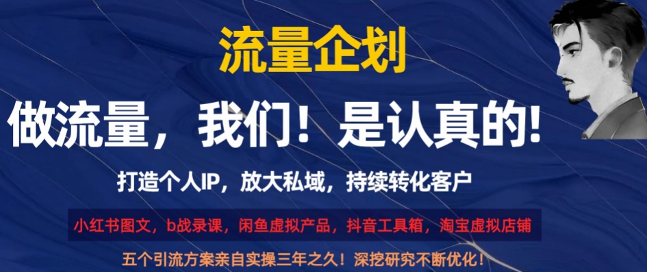 流量企划，打造个人IP，放大私域，持续转化客户【揭秘】-甬战资源库