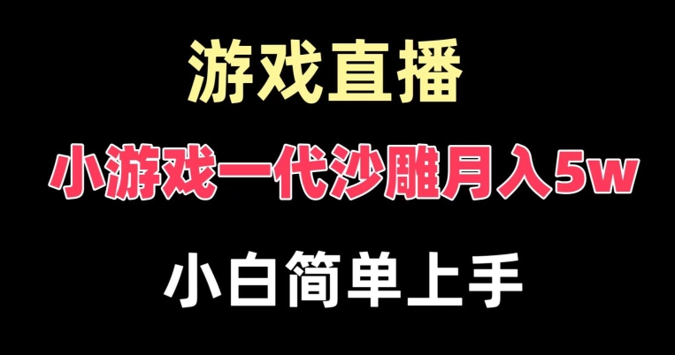 玩小游戏一代沙雕月入5w，爆裂变现，快速拿结果，高级保姆式教学【揭秘】-甬战资源库