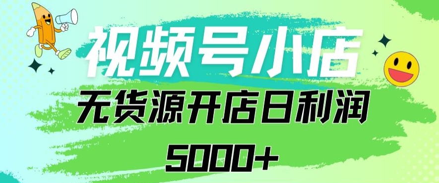 视频号无货源小店从0到1日订单量千单以上纯利润稳稳5000+【揭秘】-甬战资源库