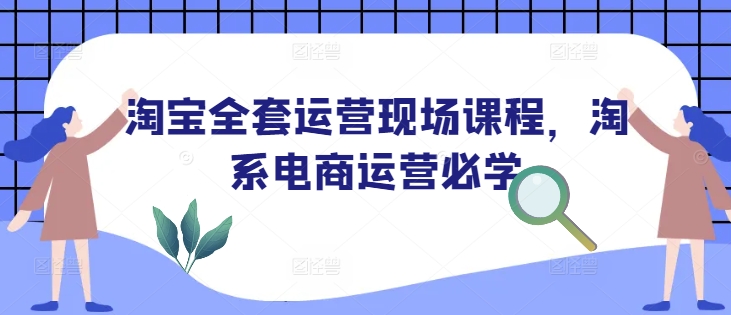 淘宝全套运营现场课程，淘系电商运营必学-甬战资源库