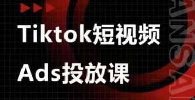 Ads视频投放课，tiktok短视频广告投放课-甬战资源库
