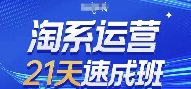 淘系运营21天速成班(更新25年3月)，0基础轻松搞定淘系运营，不做假把式-甬战资源库