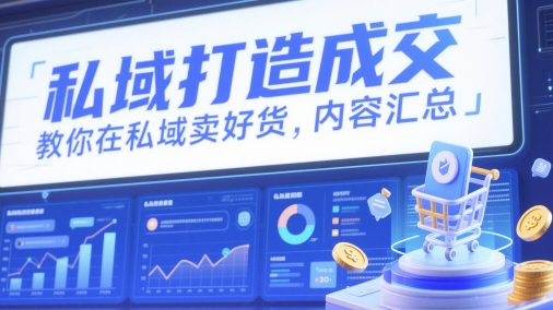 私域打造成交，教你在私域卖好货，内容汇总-甬战资源库