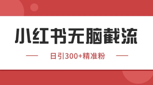 小红书只要你有同行就能获客，独家野路子获客玩法，暴力截流【揭秘】-甬战资源库