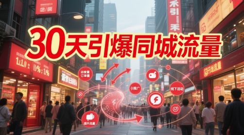 30天引爆同城流量：团购篇 认知篇 流量篇 来客篇 达人篇 老板人设IP篇 投流篇-甬战资源库