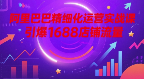 阿里巴巴精细化运营实战课，引爆1688店铺流量-甬战资源库