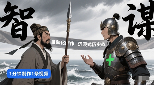 扣子工作流一键生成沉浸式历史故事，一天工作量，3分钟搞定-甬战资源库