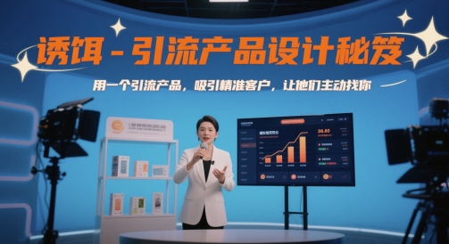 诱饵-引流产品设计秘笈，用一个引流产品，吸引精准客户，让他们主动找你-甬战资源库