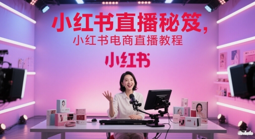 小红书直播秘笈，小红书电商直播教程-甬战资源库