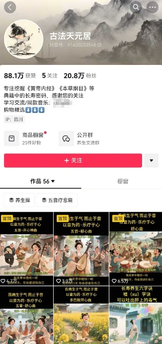 古法五音养生教程，五音疗愈的视频的制作方法，2-4小时就能学会，作者10天涨粉10W-甬战资源库
