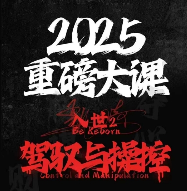 2025重磅大课，入世2，驾驭与控制-甬战资源库