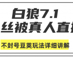 白狼敢死队最新抖音课程:蚕丝被真人直播不封号豆荚(dou+)玩法详细讲解-甬战资源库