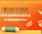 黄岛主引流课:百家号视频精准引流玩法,日涨精准粉200+-甬战资源库