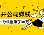 0元开公司赚钱,不花一分钱几天躺赚了30多万,详细操作流程!-甬战资源库