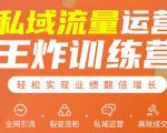 私域流量运营王炸训练营:全网引流+裂变涨粉+私域运营+高效成交-甬战资源库